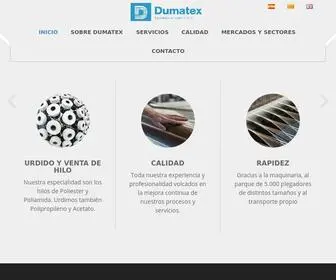 Dumatex.com(Especialistas en urdido directo) Screenshot