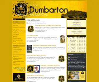 Dumbartonfootballclub.com(Dumbarton Football Club) Screenshot