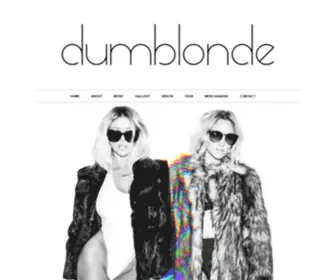 Dumblondeofficial.com(Dumblonde Official Website) Screenshot