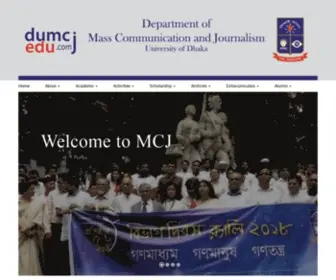 DumcJedu.com(Department of Mass Communication and Journalism) Screenshot