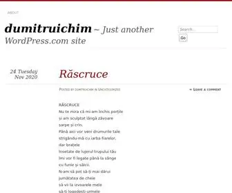 Dumitruichim.com(Just another WordPress.com site) Screenshot