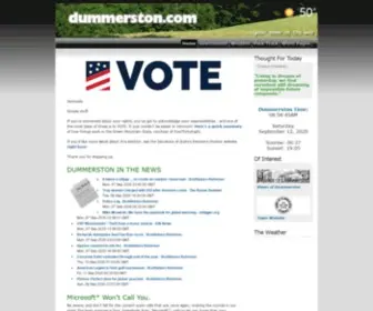 Dummerston.com(Vermont's home on the Web) Screenshot