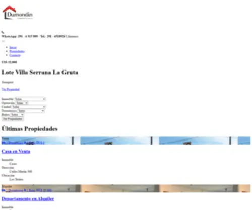 Dumondinmobiliaria.com(Dumondin Inmobiliaria) Screenshot