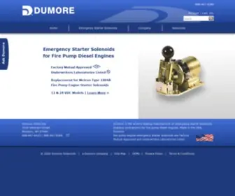 Dumoresolenoids.com(Emergency Starter Solenoids) Screenshot