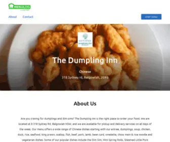 Dumplinginn.com.au(The Dumpling Inn) Screenshot