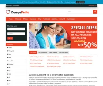 Dumpspedia.net(Ultimate Resource for Certification) Screenshot