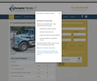 Dumpsterrentalct.com(#1 Dumpster Rental Service in CT) Screenshot