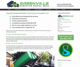 Dumpsterrentalgreenville.net(Junk Removal and Waste Management for Construction Debris) Screenshot