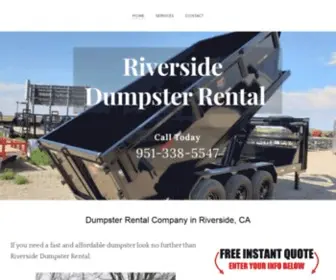 Dumpsterrentalriversideca.com(Dumpster Rental) Screenshot