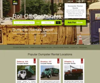 Dumpsterrentalsdepot.com(Dumpster Rentals Depot) Screenshot
