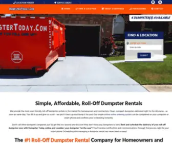 Dumpstertoday.com(Dumpster Today) Screenshot