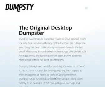 Dumpsty.com(Dumpsty Mini Desktop Dumpsters) Screenshot