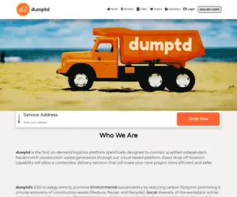 Dumptd.com(Dumptd is bringing technology to your next Roll) Screenshot