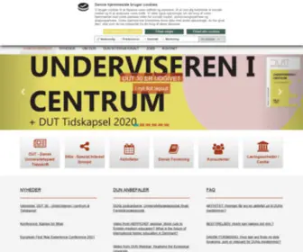 Dun-Net.dk(Dansk Universitetspædagogisk Netværk) Screenshot