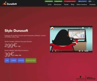 Dunasoftpc.com(Software TPV para Peluquería) Screenshot