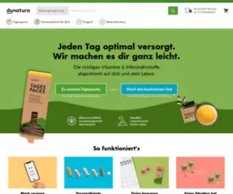 Dunatura.com(Personalisierte Vitamine & Mikronährstoffe) Screenshot