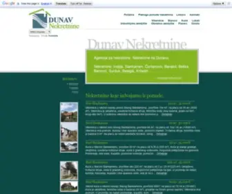 Dunavnekretnine.com(Dunav Nekretnine Dunav Nekretnine Indjija) Screenshot