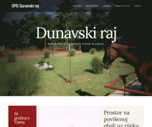 Dunavski-Raj.com(Obiteljsko poljoprivredno imanje) Screenshot