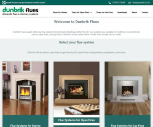 Dunbrikflues.co.uk(Domestic chimney flue systems) Screenshot