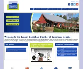 Duncancc.bc.ca(Duncan Cowichan Chamber of Commerce) Screenshot