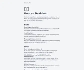 Duncandavidson.com(Duncan Davidson) Screenshot