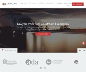 Duncanfirm.com(Truck Accident Lawyer) Screenshot