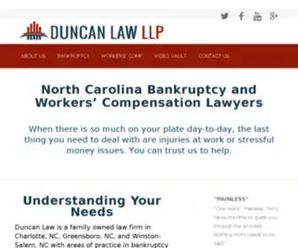 Duncanlawonline.com(Bankruptcy Lawyers in Charlotte) Screenshot