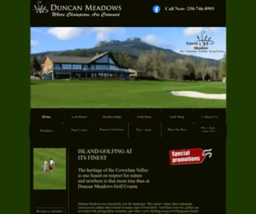 Duncanmeadows.com(Duncan Meadows Golf Course) Screenshot