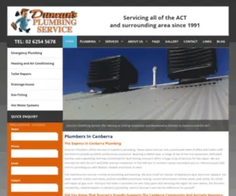Duncansplumbing.com.au(Plumbers in Canberra) Screenshot