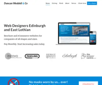 Duncanweddell.co.uk(Web Designers Edinburgh & East Lothian) Screenshot