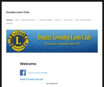 Dundeelions.org(Dundee Lion's Club) Screenshot