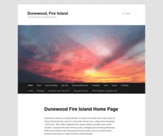 Dunewoodfi.com(Dunewood, Fire Island) Screenshot