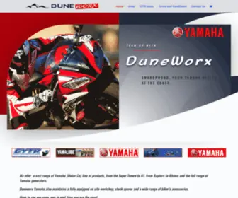 Duneworx.com(Yamaha Motorcycles) Screenshot