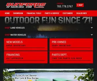 Dunfordsofhavelock.com(Snowmobiles) Screenshot