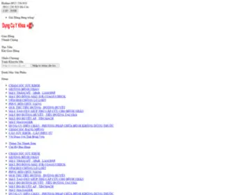 Dungcuykhoa115.com(Dụng Cụ Khoa 115) Screenshot