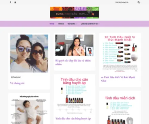 Dungtinhdau.com(Dùng Tinh Dầu Thiên Nhiên) Screenshot