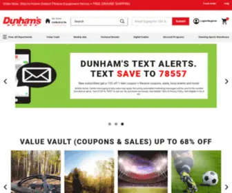 Dunhamssports.com(Your Local Sporting Goods Store) Screenshot