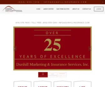 Dunhillinsurance.com(Dunhill Marketing & Insurance Services) Screenshot