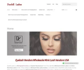 Dunhilllashes.com(Eyelash Vendors Wholesale Mink Lash Vendors USA 25mm Mink Strip Lashes) Screenshot