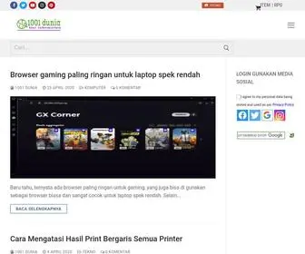 Dunia1001.net(Tutorial Tips Trik dan Bisnis Online) Screenshot