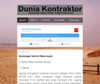 Duniakontraktor.com(Dunia Kontraktor) Screenshot