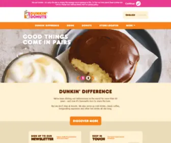 Dunkin-Donuts.dk(Dunkin Donuts) Screenshot