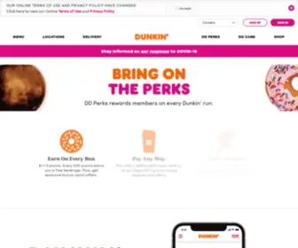 Dunkindonuts.com(Dunkin' Donuts) Screenshot