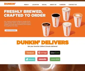 Dunkindonutsuae.com(Dunkin Donuts) Screenshot