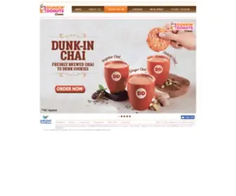 Dunkinindia.com(Dunkin Donuts) Screenshot