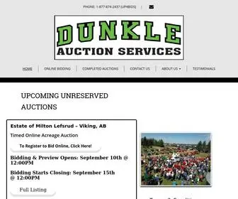 Dunkleauctions.com(  Upcoming Unreserved Auctions Estate of Milton Lefsrud) Screenshot