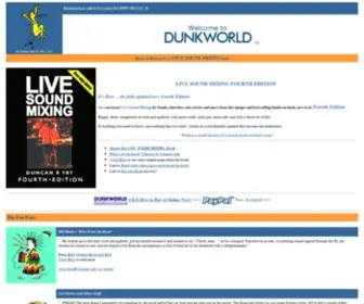DunkWorld.com(Learn Live Sound Mixing From a Book) Screenshot