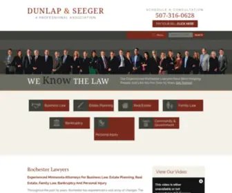 Dunlaplaw.com(Dunlap Seeger) Screenshot