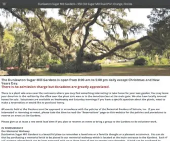 Dunlawtonsugarmillgardens.org(Dunlawton Sugar Mill Grdns 950 Old Sugar Mill Road Port Orange) Screenshot