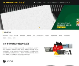 Dunlopchina.com(邓禄普建材) Screenshot